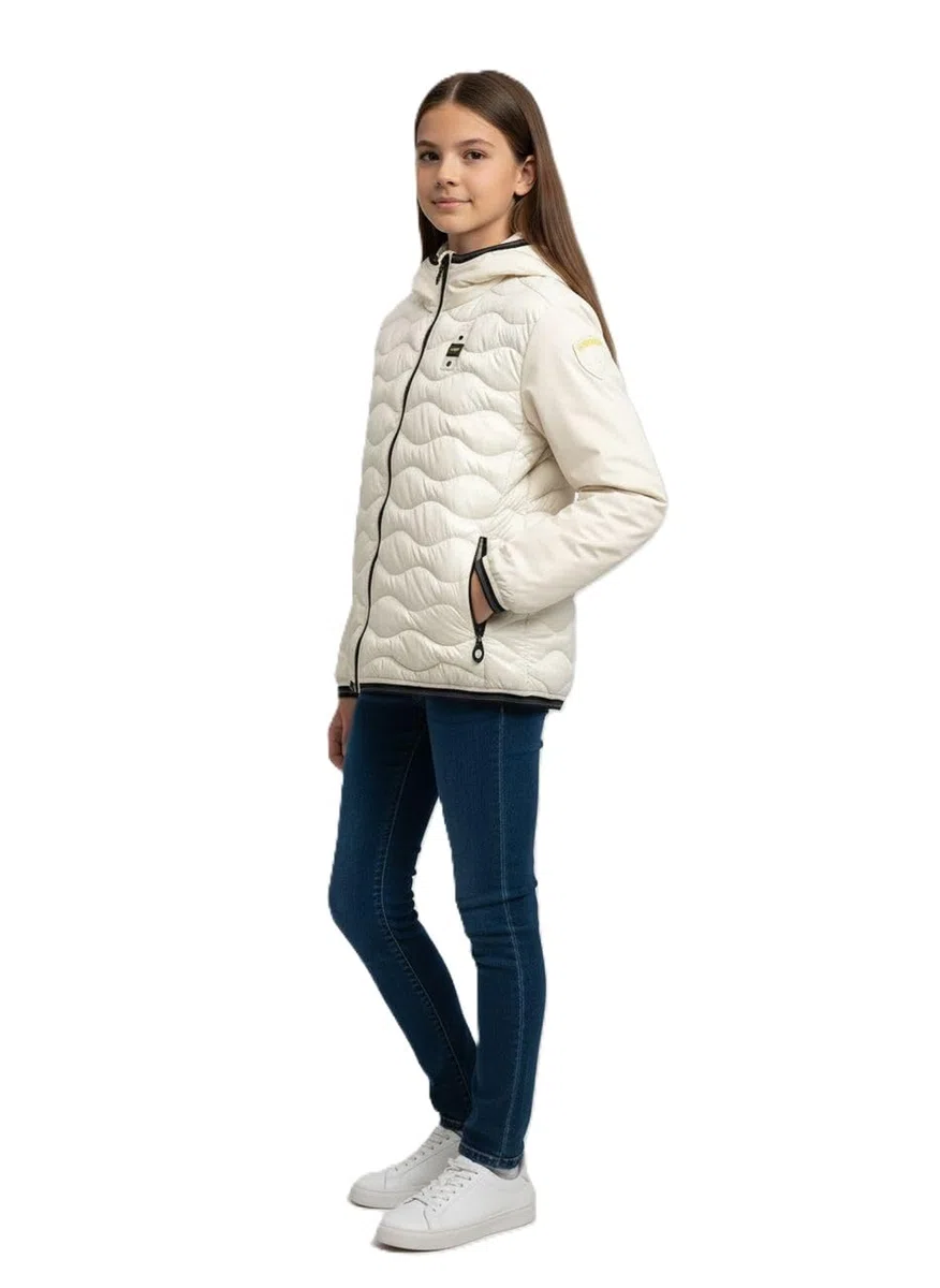 Blauer Piumino Ragazzo con Motivo a Onde Combinato Butland 25WBLKC08440