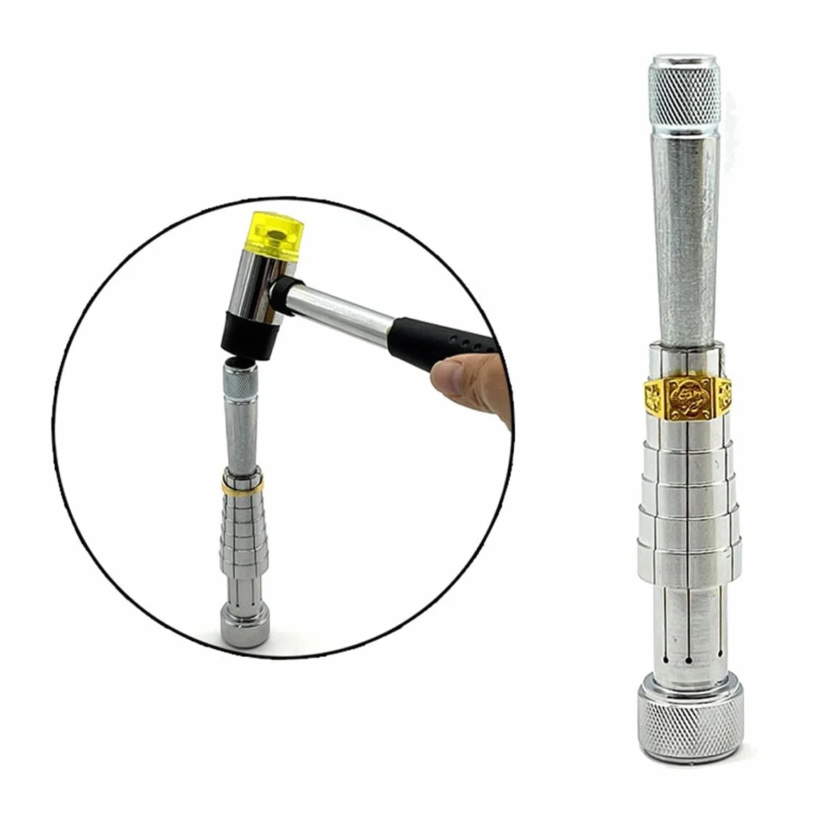 Allargatore per anelli, dita, misuratore per anelli nuziali, allargatore e ingrandimento, misuratore per anelli e fasce, lente d'ingrandimento da 17 a 24 mm