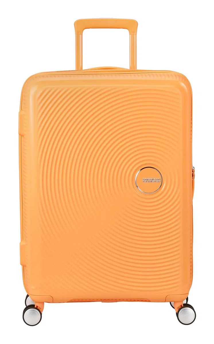 American Tourister carrello Soundbox Spinner 67/24 TSA EXP Trolley Papaya Pop albicocca
