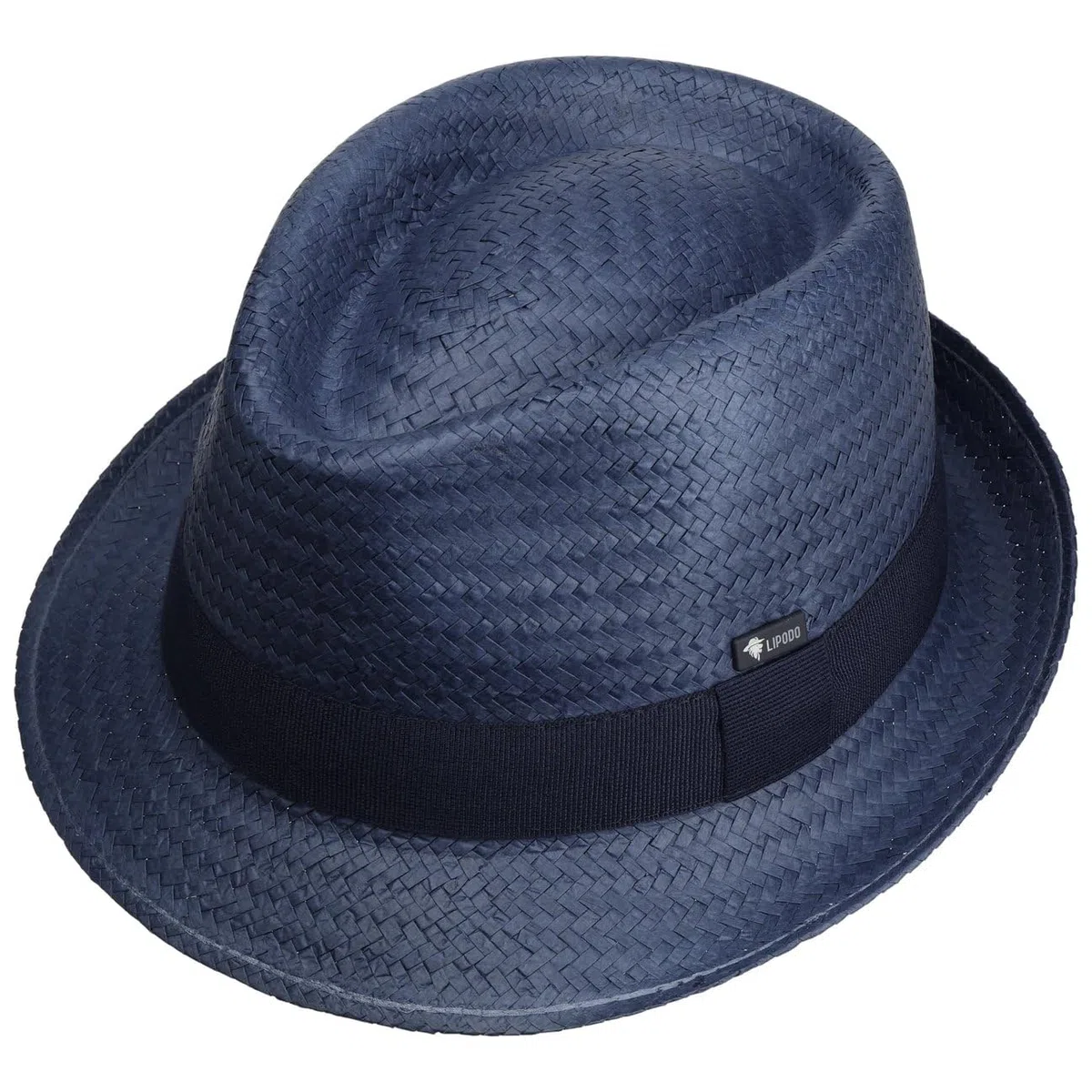 LIPODO Málaga Cappello Trilby Forma Classica Paglia Fascia Unicolore Made in Italy Unisex Primavera Estate