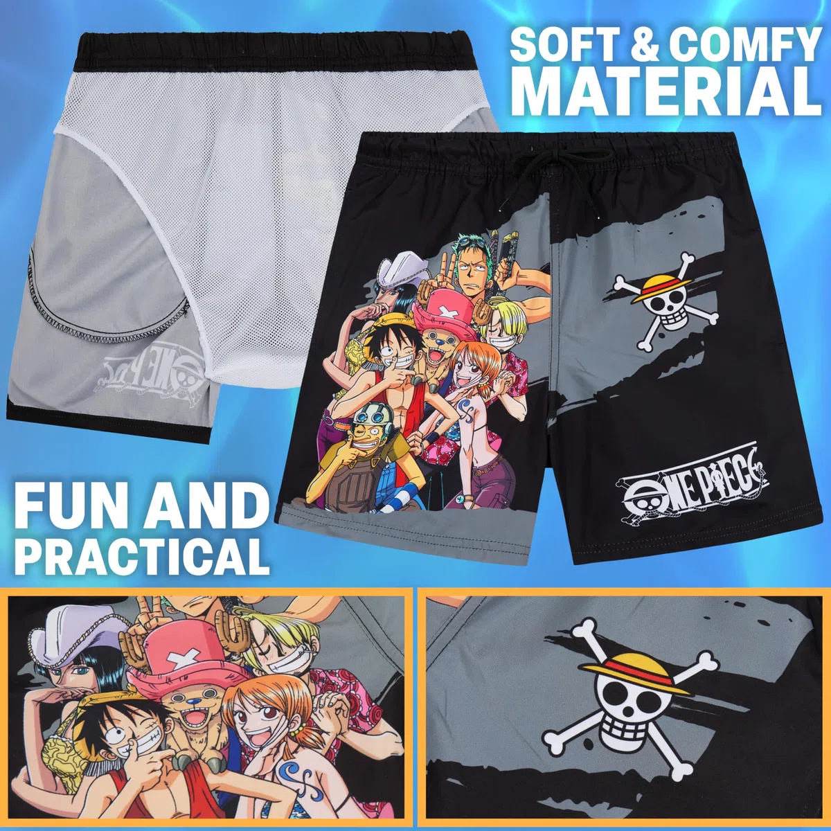 Get Trend Costume intero da bagno per ragazzi, 7-14 anni, UPF 50+, foderato in rete, costume da bagno elasticizzato, elementi essenziali per piscina e spiaggia
