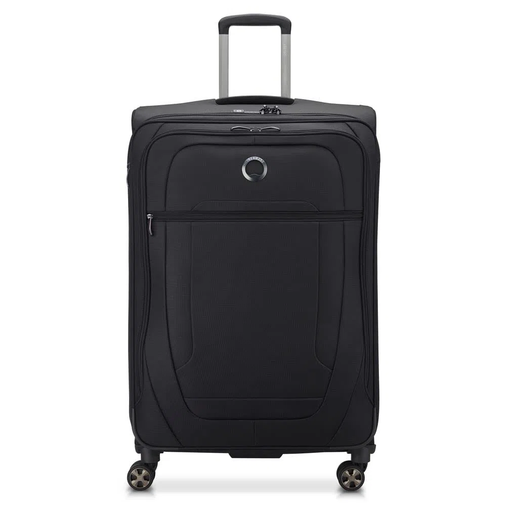 DELSEY PARIS - HELIUM DLX - Valigia Grande Estensibile Morbida - 77x49x33 cm - 115 L - L - Nero