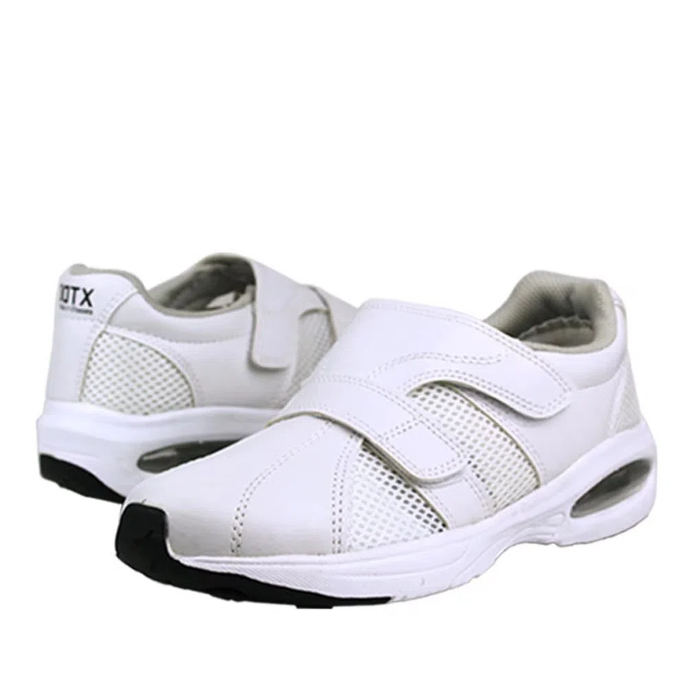 DDTX Scarpe Infermiere Uomo Donna Scarpe da Ospedale Antiscivolo Leggero e Traspirante Comodo Bianco