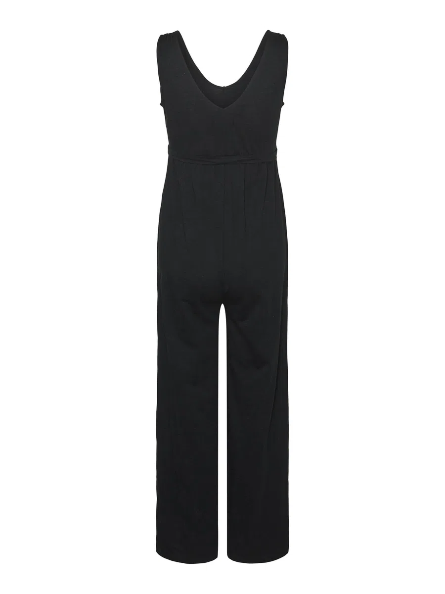 Mamalicious Mlivy Sl Jrs V-neck Jumpsuit Noos Mlivy Sl Jrs Noos - Tuta con scollo a V Donna (Pacco da 1)