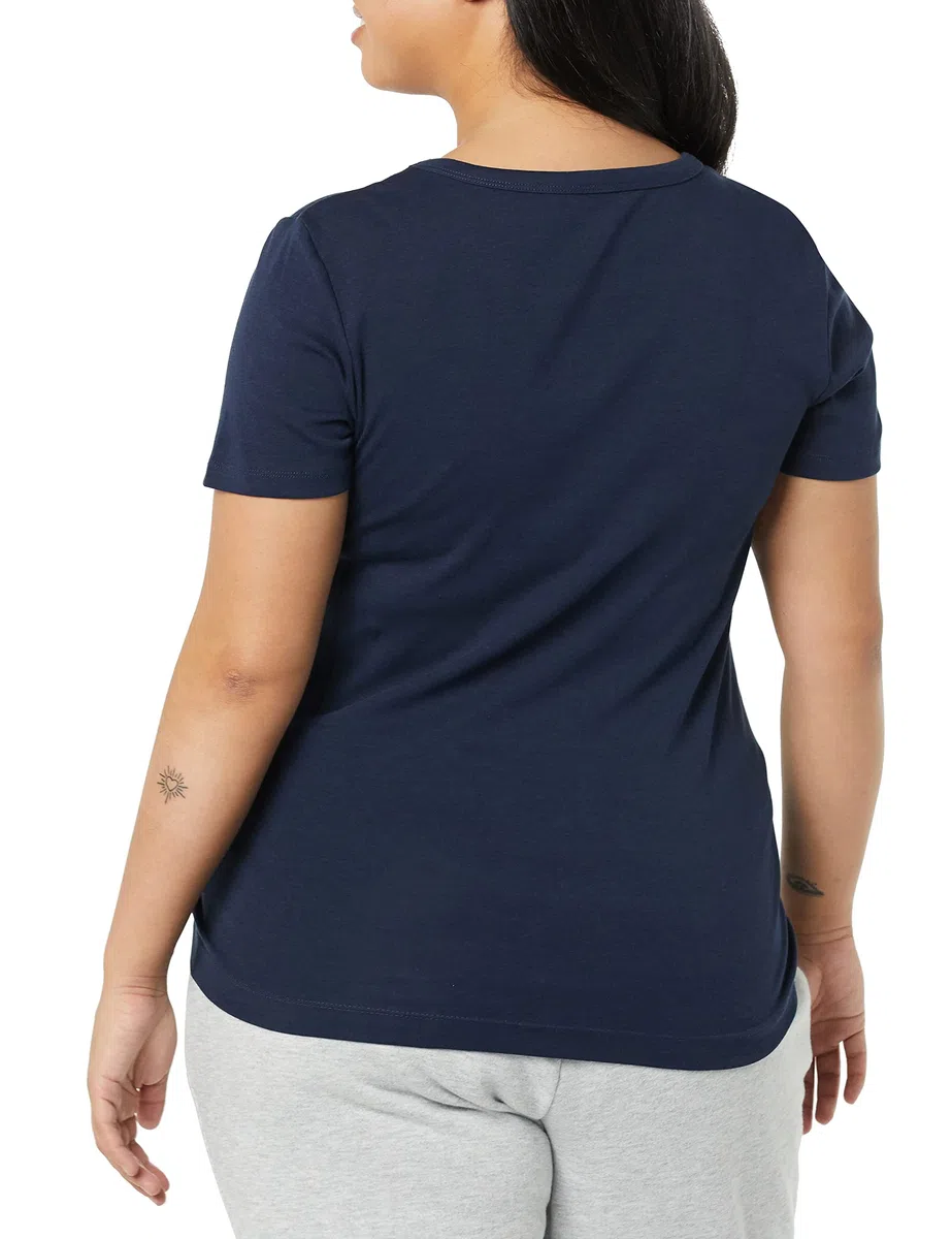 Amazon Essentials Donna T-Shirt Girocollo a Maniche Corte Slim