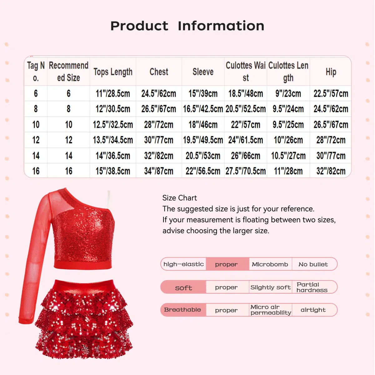 YiZYiF Tute da Jazz Hip Hop Bambina Completi Set 2 Pezzi da Danza Paillettes Maglia Top da Ballo con Gonna Moderna Classica Dancewear