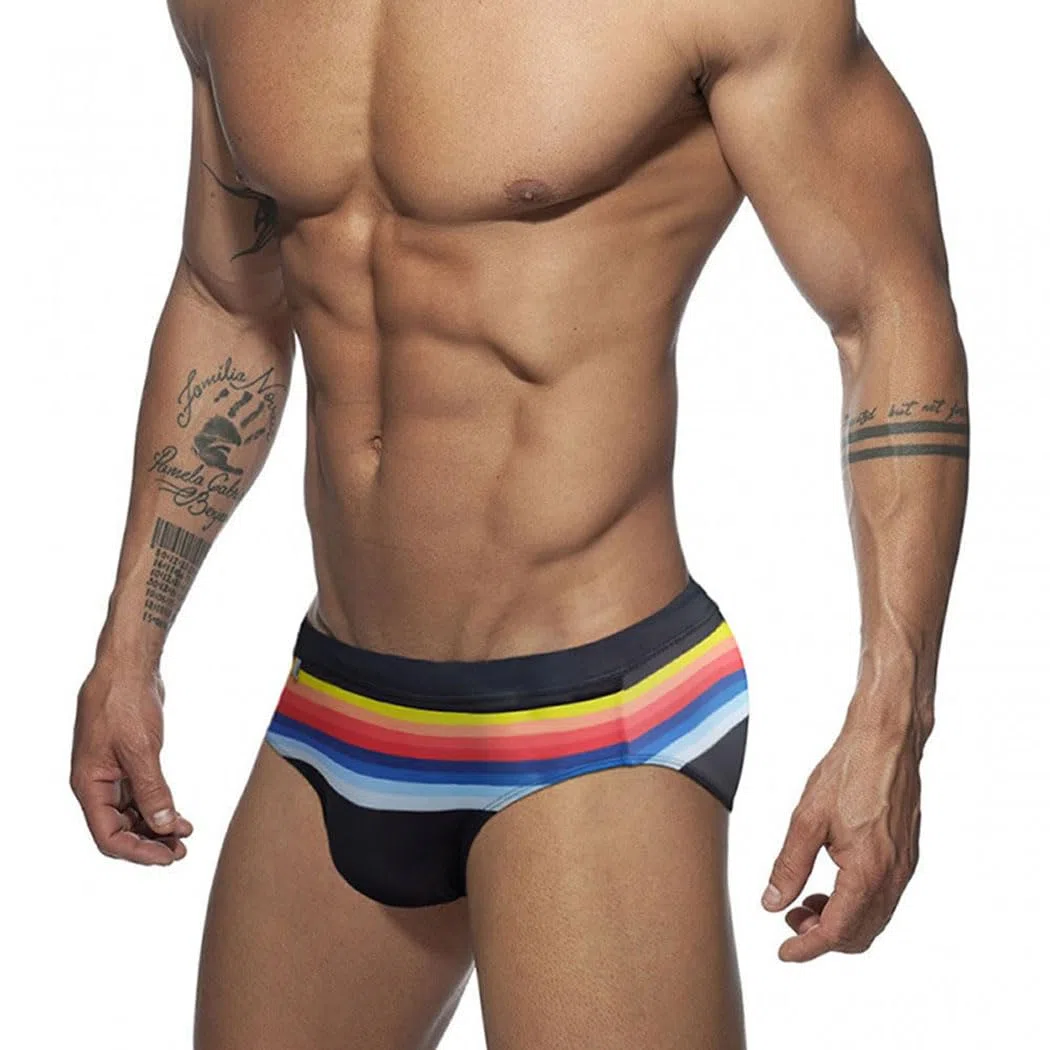 Costume Slip Uomo, Costume Mare Uomo Slip Piscina Costume Nuoto Slip Costume Uomo Swimming Brief Coulisse Regolabile Taglia M - XXL YK2412