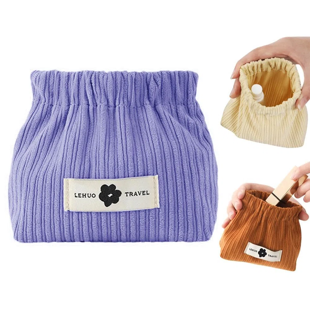 1 pz Portatile Viaggio Velluto Elastico Sacchetto di Immagazzinaggio Elastico Capacità Dei Capelli Cravatta Organizzatore Capelli Grande Stoccaggio S4y9 Accessorio Organizzare