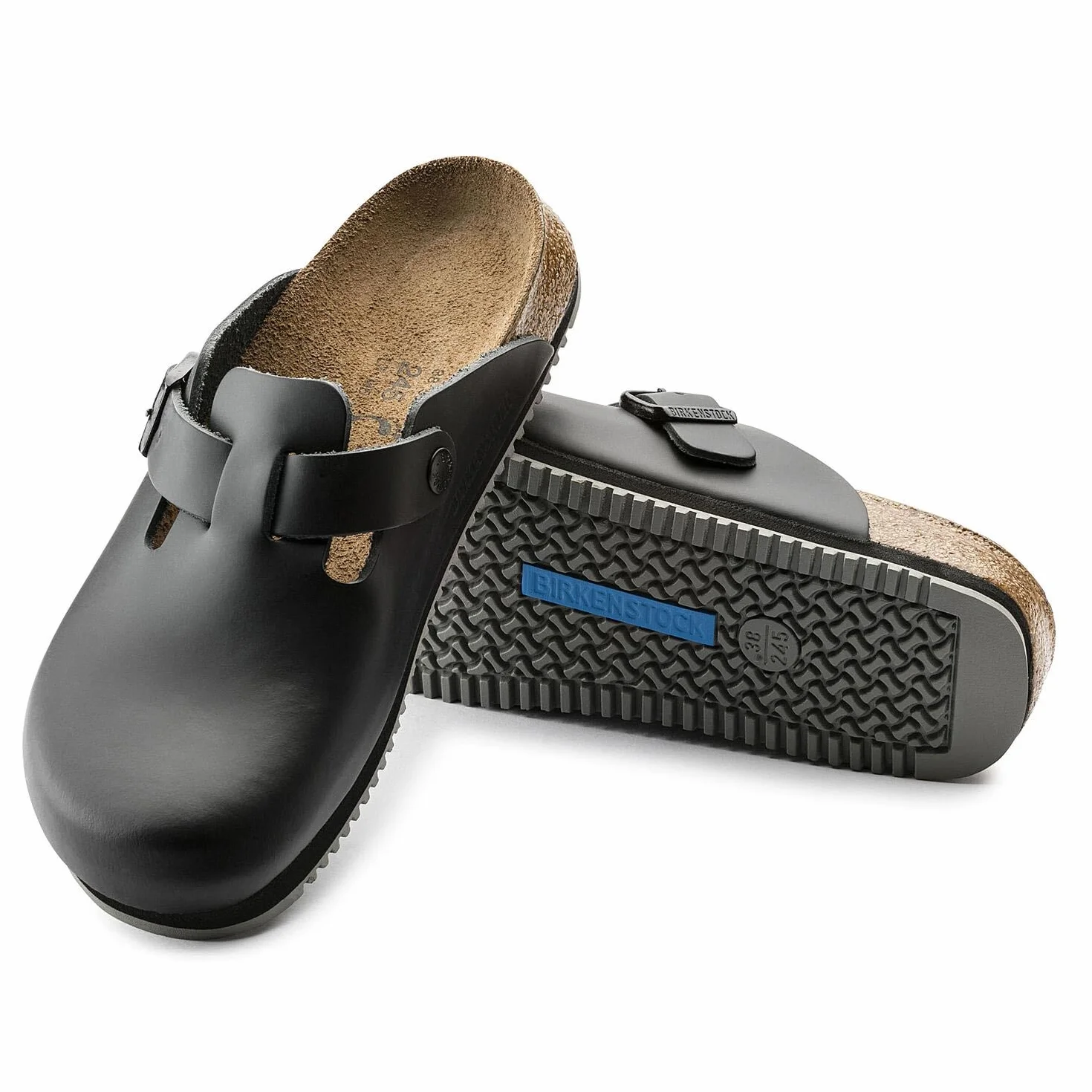 Birkenstock Scarpe Sabot Unisex Boston BS Black US25BI16 0060191