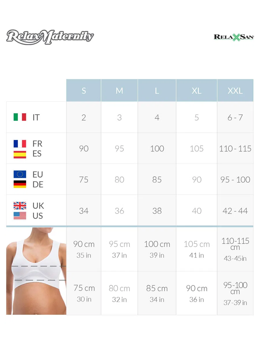 RelaxMaternity 5702 Reggiseno maternità Allattamento Coppe apribili con Ganci