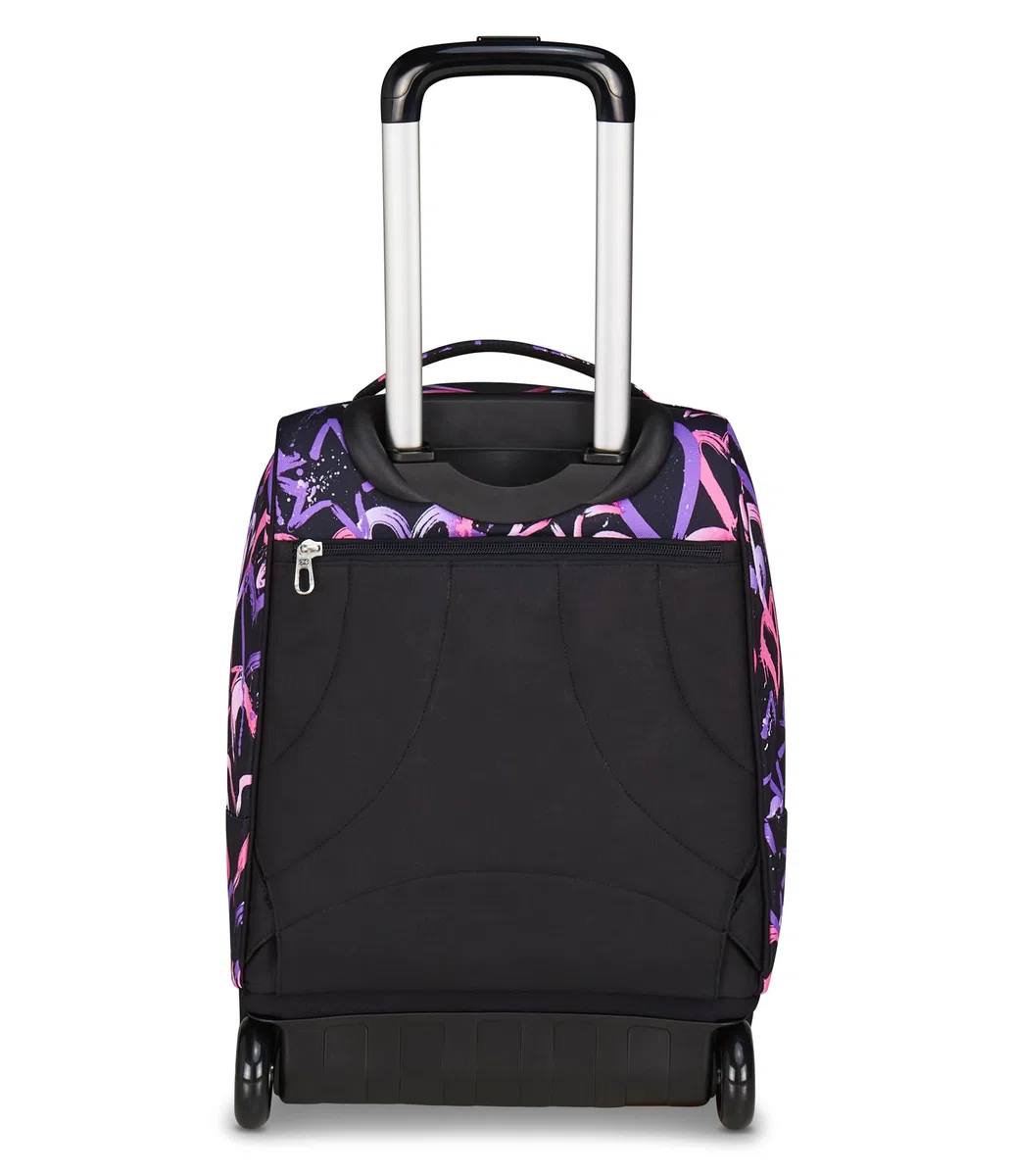 Seven Zaino Trolley, Scuola Elementare, Doppio Uso, Doppio Scomparto, Spallacci a Scomparsa, Bambina, Lovely Elements, rosa