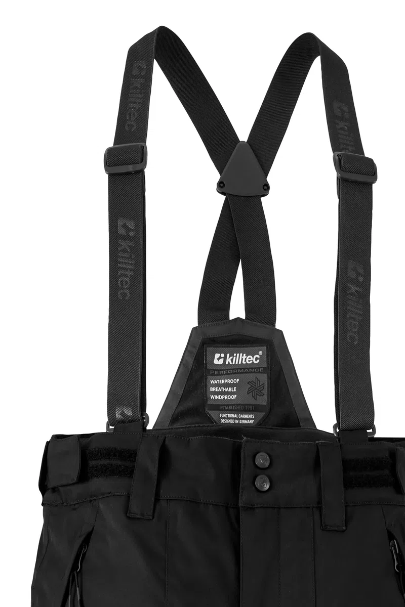 Killtec - Boys Skihose 242, Pantaloni da Sci con Pettorina Rimovibile e Protezione dei Bordi Bambini e Ragazzi