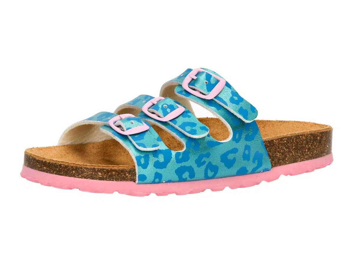 Lico Bioline Kids, Ciabatte Bambine e ragazze, Turchese Rosa, 30 EU