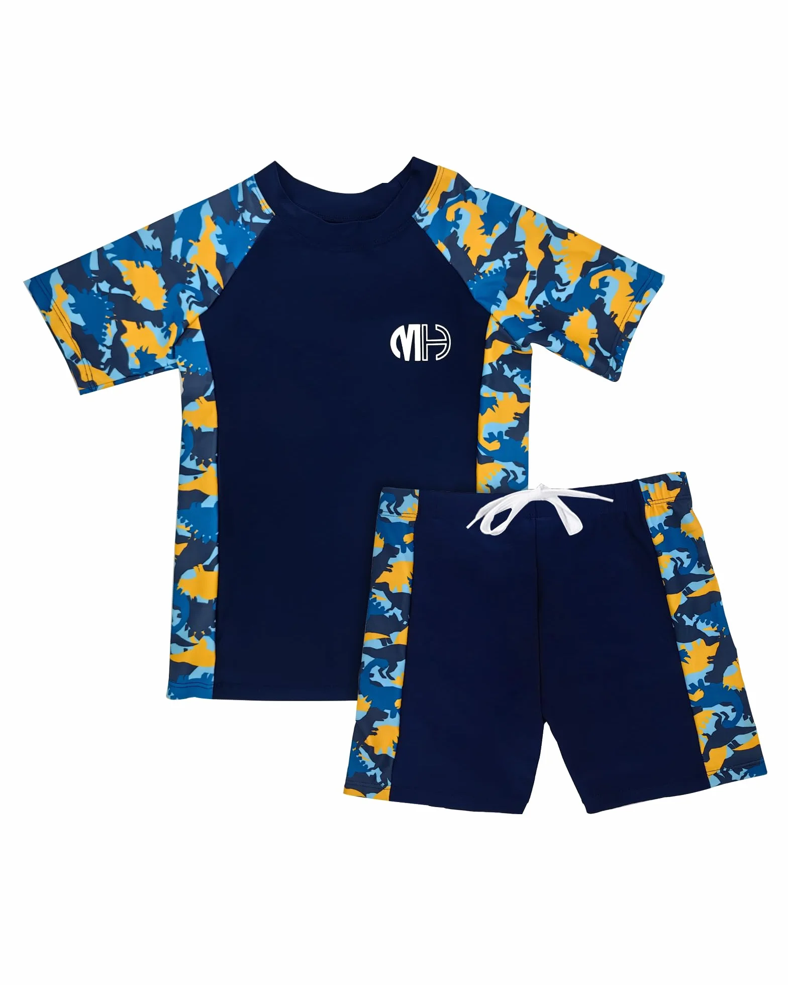Costume da Bagno Bambino, Costume Piscina con Protezione UV per Ragazzi, Maglietta da Bagno