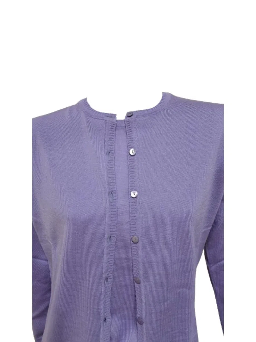 Pamira Twin-Set Donna Giacca Coreana con Girocollo Manica Corta S571C 100% Lana Merinos Extrafine Made in Italy