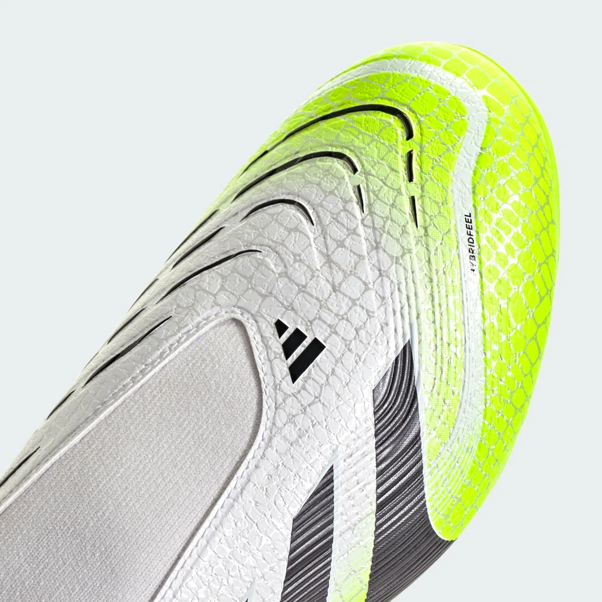 Adidas Unisex League Laceless Firm Ground/Multi Ground Football Boots, Cloud White/Core Black/Lucid Lemon, 40 2/3 EU