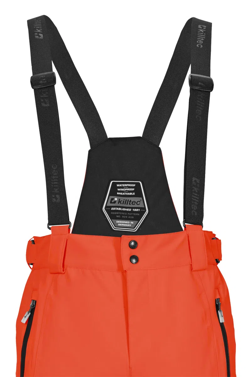 Killtec - Ksw 100 Enosh Mn Ski Pnts, Pantaloni da Sci/Funzionali con Bretelle Staccabili, paraspigoli e Protezione antineve Uomo