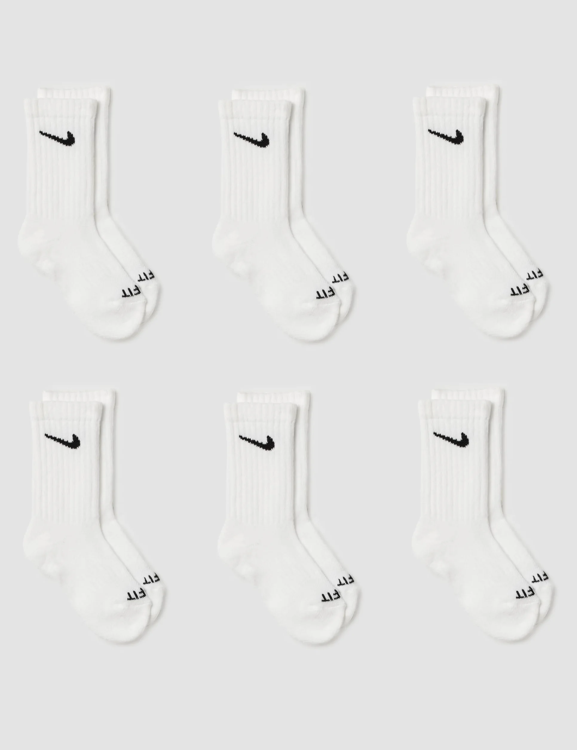 NIKE Everyday Cushion Crew 6 Pair Calzini Unisex - Bambini e ragazzi