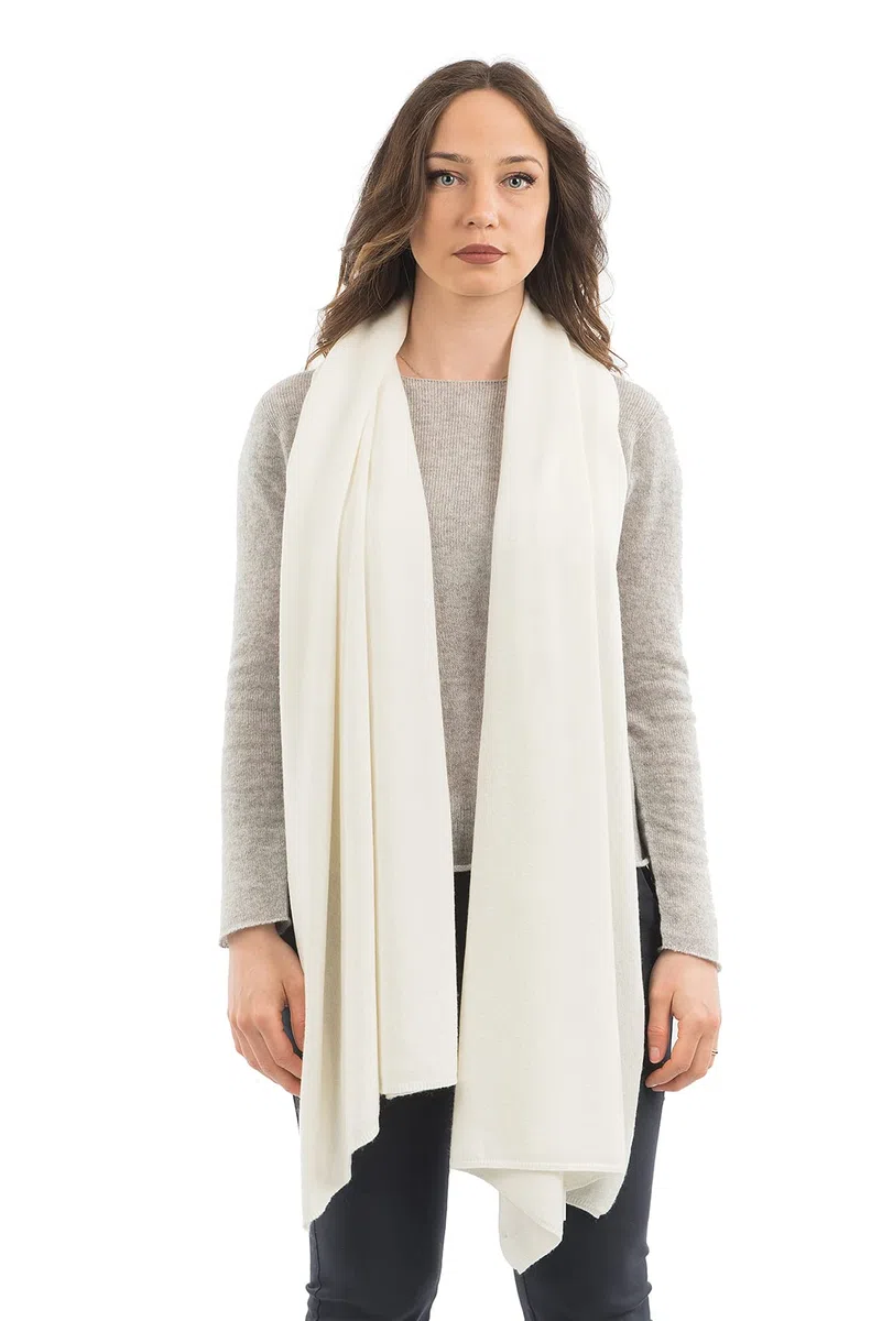 DALLE PIANE CASHMERE Stola Donna Misto Cashmere Lana | Stola elegante da cerimonia e sera, 60x185cm, versatile in ogni stagione, idea regalo per lei, Made in Italy