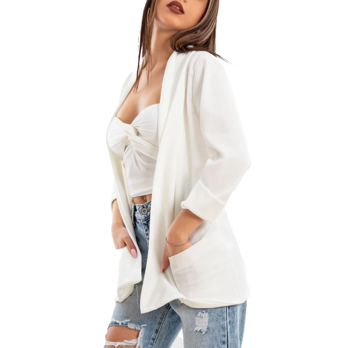 Toocool Blazer Donna Giacca Elegante Casual Basic Monopetto Primavera VI-80021