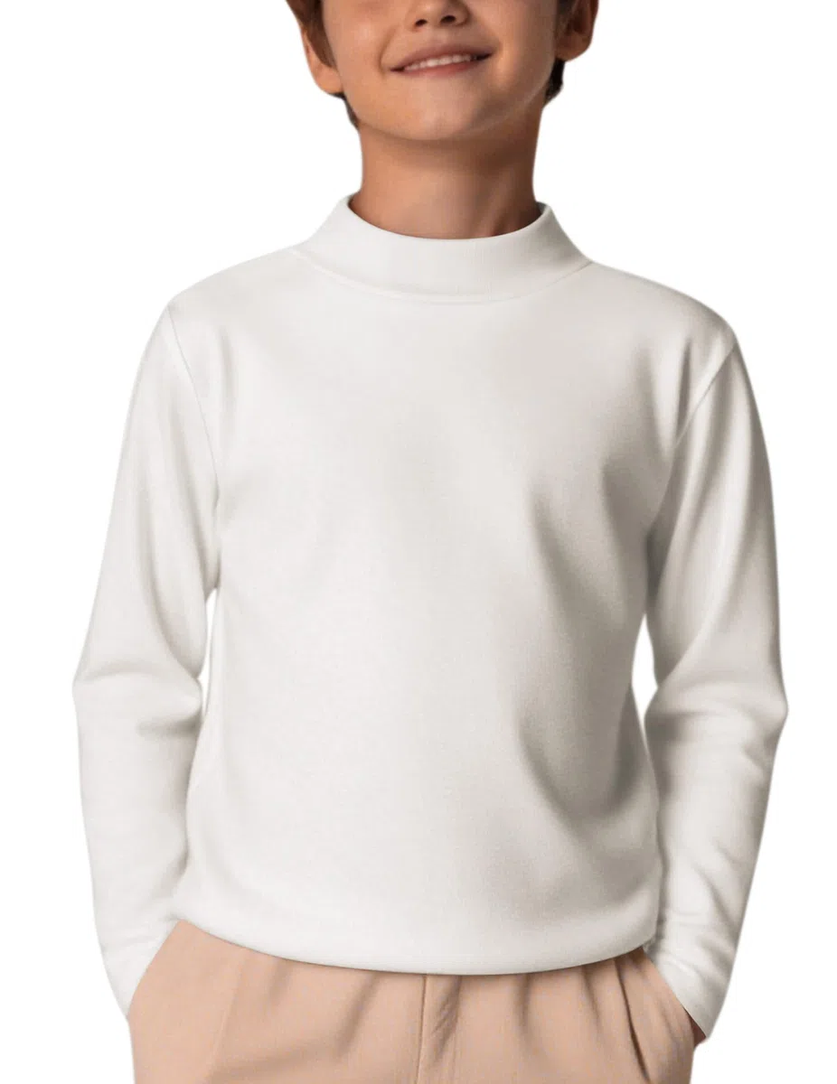 Arshiner Maglia Termica Bambino Intimo Termico per Ragazzi Maniche Lunghe, Tinta Unita Maglia/Calzamaglia Bambini Strato Base Intimo Termico Alto 5-12 Anni