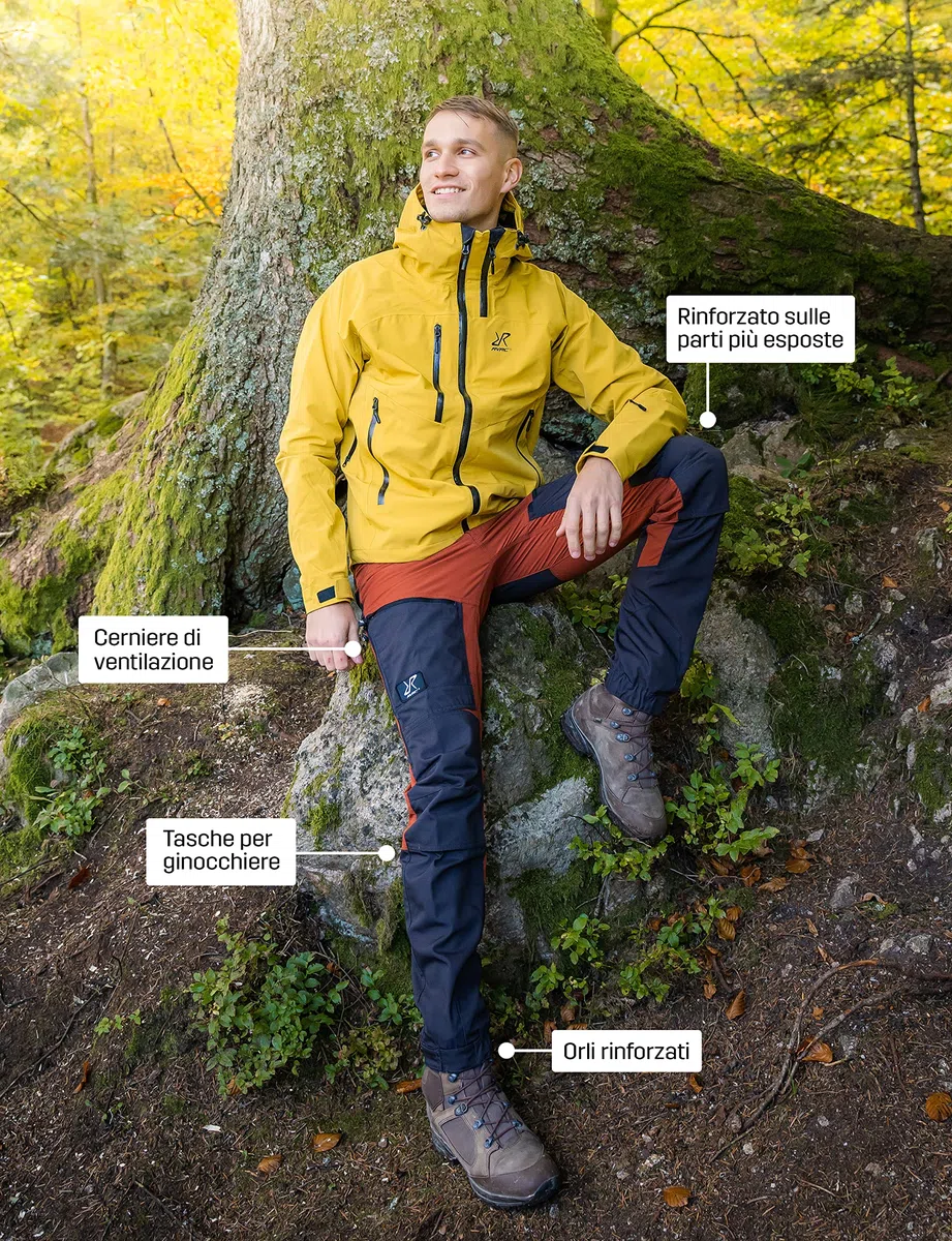 RevolutionRace RVRC GP PRO Pants, Pantaloni da Uomo, durevoli per Trekking e Altre attività all'Aria Aperta