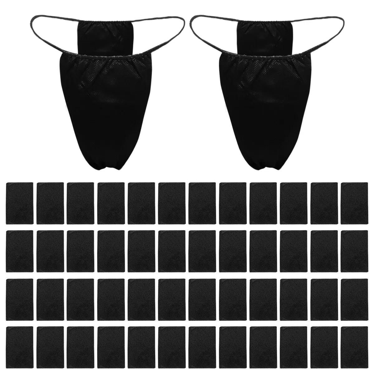 FUIPVGI 50 Pezzi Tanga Donna Monouso, Tanga e Getta, Tanga Monouso Estetica Slip, Mutande USA e Getta, per Massaggi