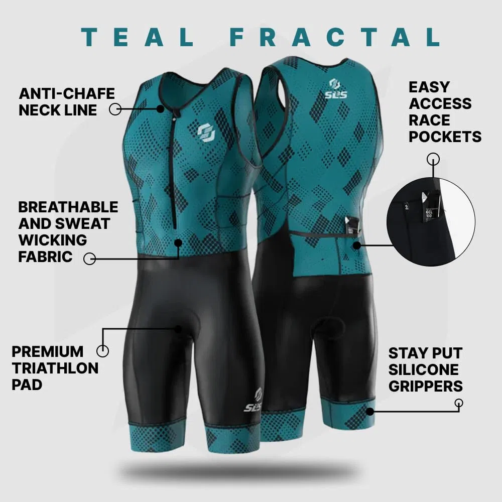 SLS3 Tuta da triathlon da uomo | trisuiti | trisuit da uomo | FRT Skinsuit | ottima vestibilità e confortevole | Progettato da atleti