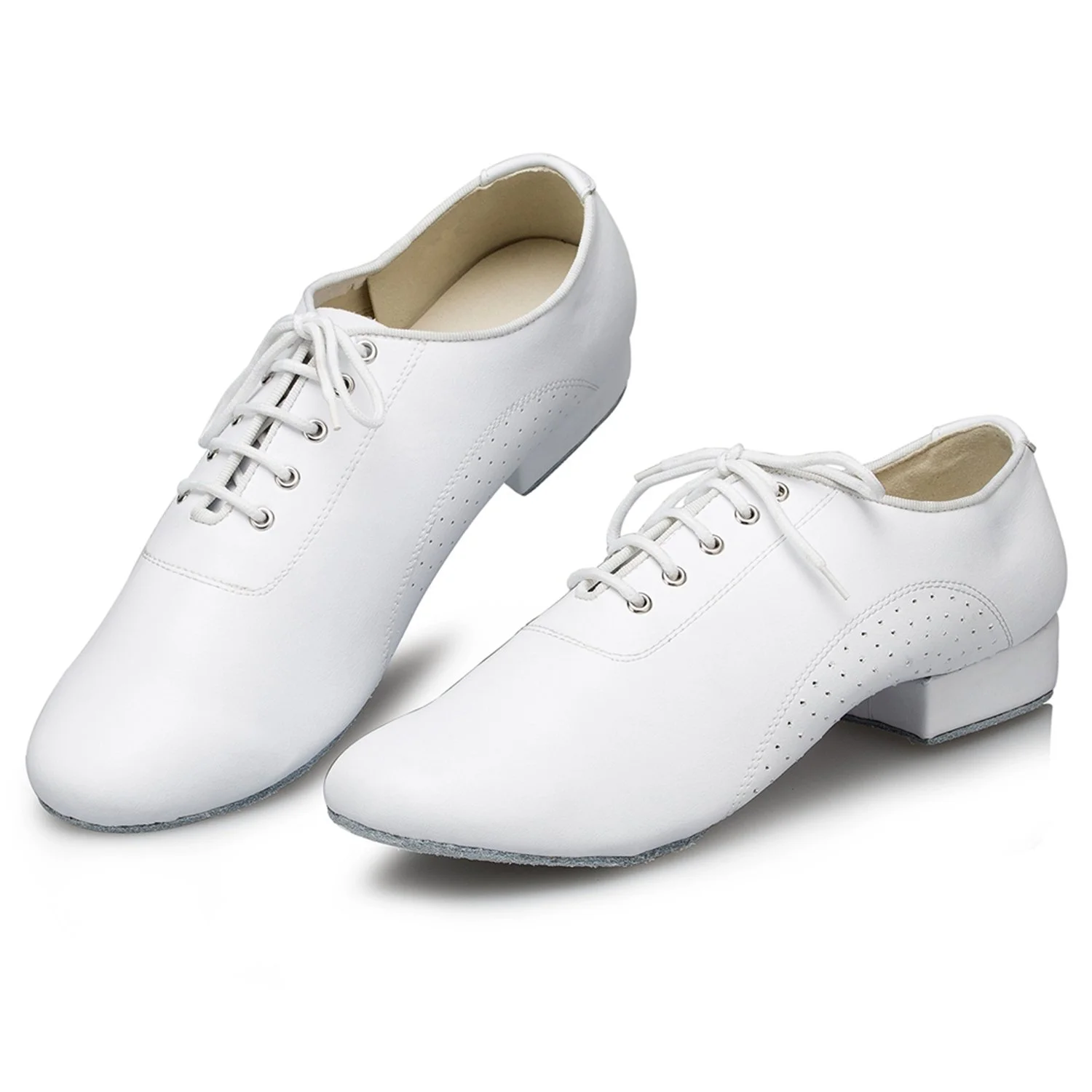 Latin Salsa Uomo Classic 1 inch Standard Tacco Pelle Sala Tango Scarpe da Ballo L173