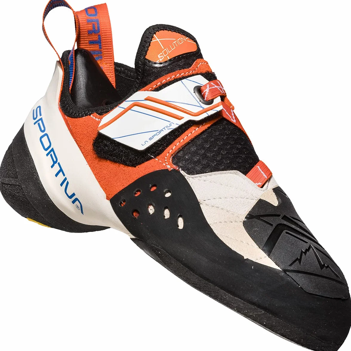 LA SPORTIVA Solution Woman White/Lily Orange, Scarpe da Arrampicata Bambine e Ragazze