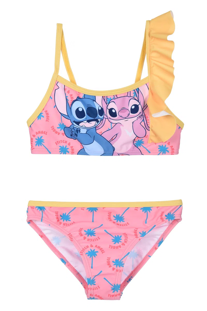 Disney Lilo And Stitch Bambina Costume da Bagno Due Pezzi