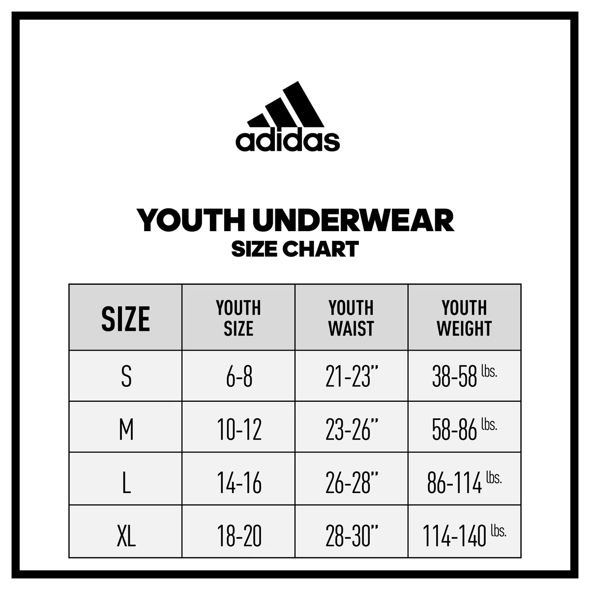adidas Kids-Boy's Performance Boxer Briefs Underwear (4-Pack) Boxer Breve Intimo Bambini e Ragazzi (Pacco da 4)
