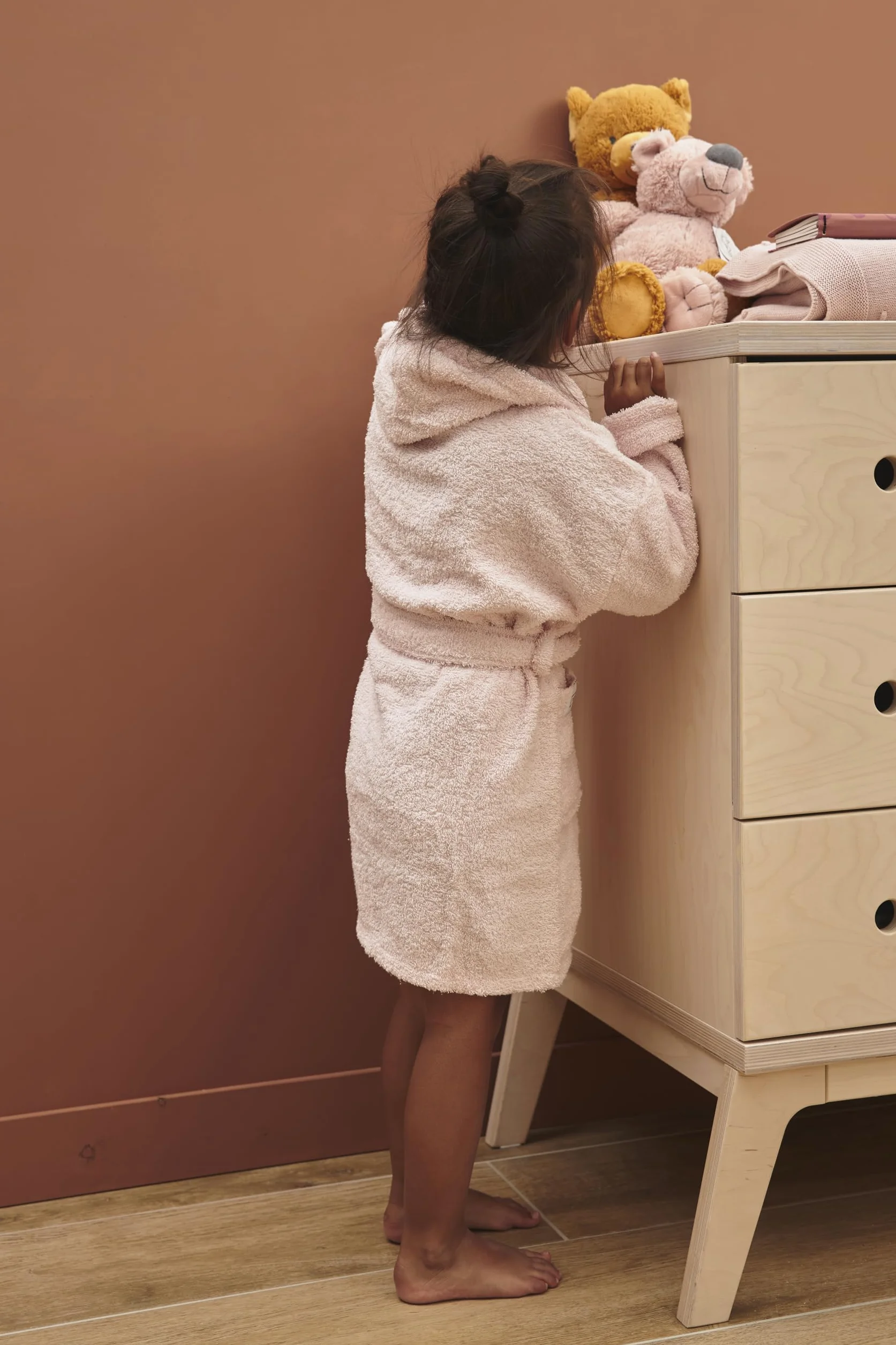 Accappatoio Meyco Baby Uni in spugna (accappatoio per bambini in 100% cotone, meravigliosamente morbido, di alta qualità, assorbente)