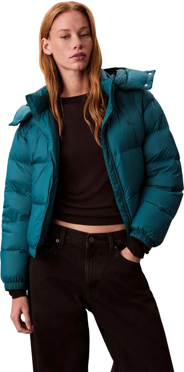Calvin Klein Donna Piumino Essential Midweight con Cappuccio