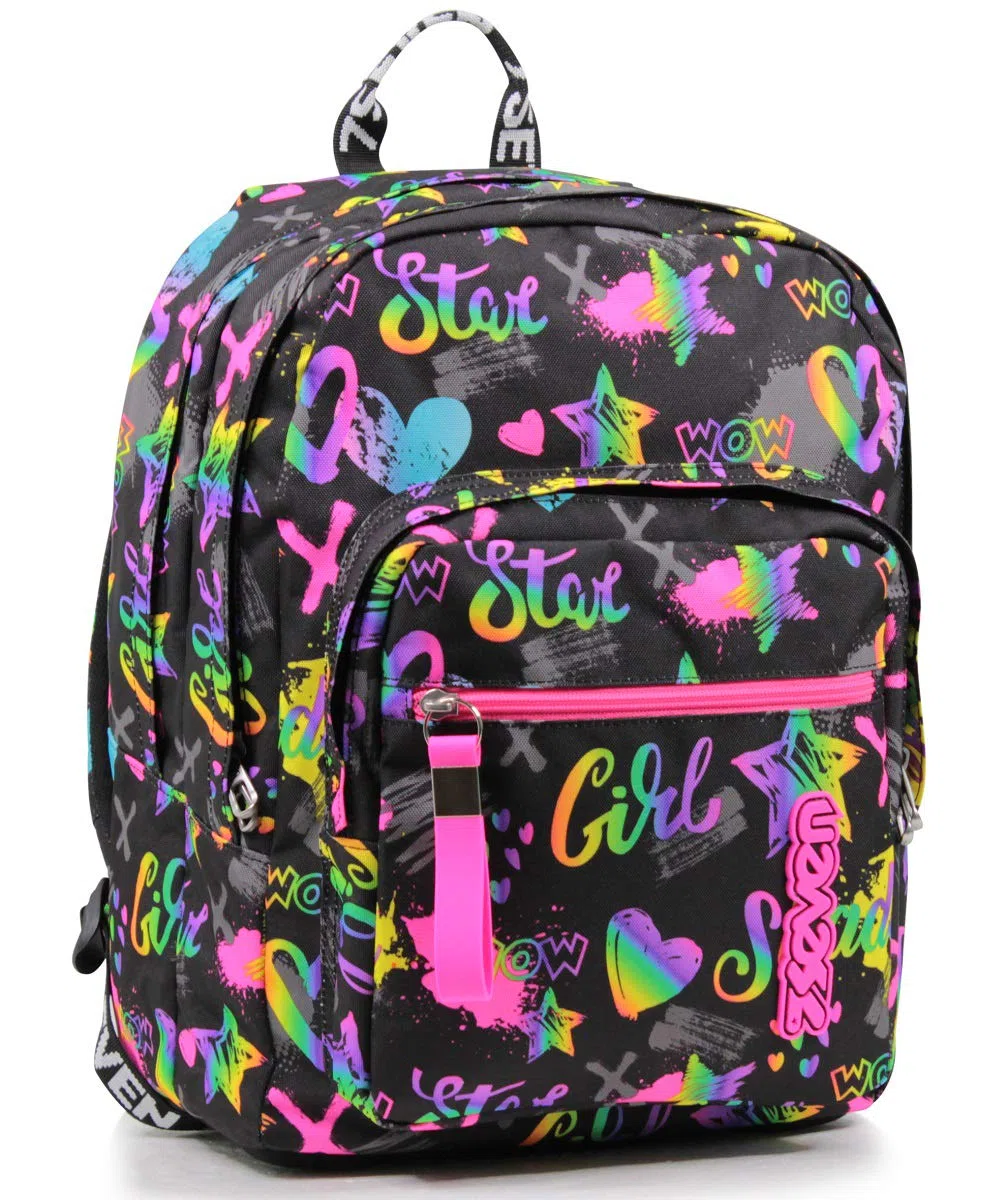 Kit scuola - ZAINO EXTRA FIT Seven + ASTUCCIO - Iridescent