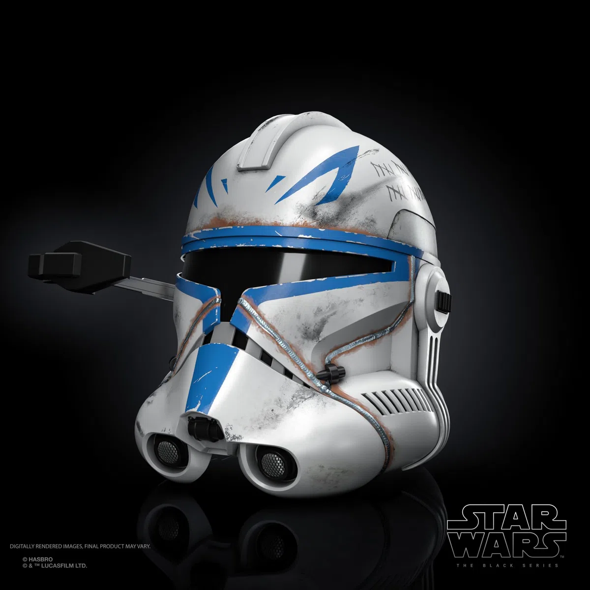 Star Wars Hasbro The Black Series, casco elettronico premium del Capitano Rex dei Cloni, articolo per roleplay per adulti ispirato alla serie Ahsoka, dai 14 anni in su