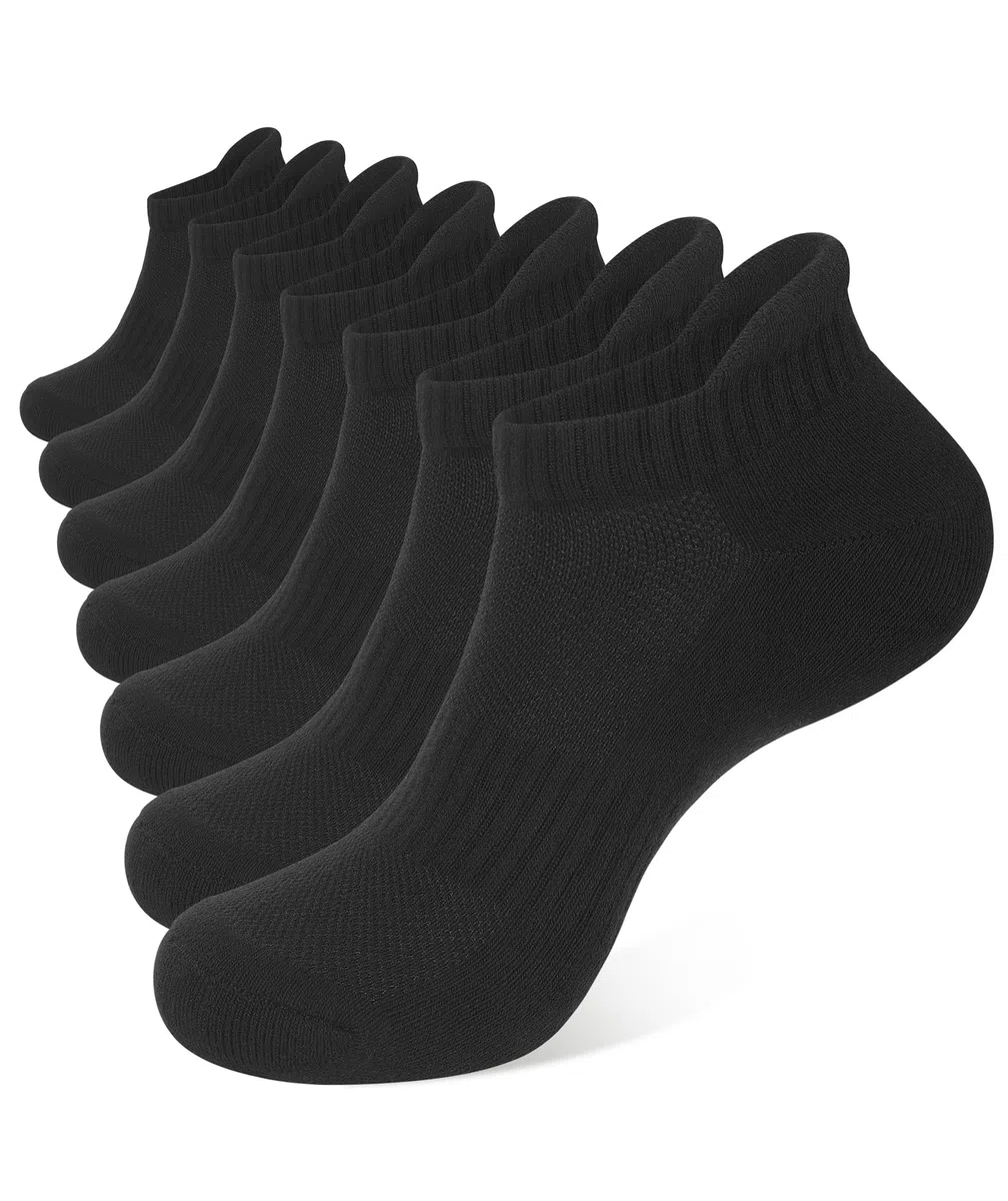 CLOSEMATE 7 Paia Calze Corte Calzini Sportive Uomo Donna Traspirante Cotonee in Spugna Corsa Crossfit