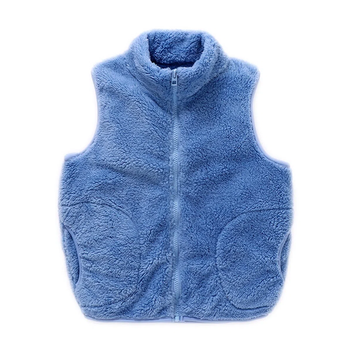 Bambino Bambini Gilet in Pile Corallo Collo in Piedi Genitore-Bambino Giacca con Cerniera Senza Maniche Capispalla Autunno Inverno Ragazzo Ragazza Caldo Cappotto
