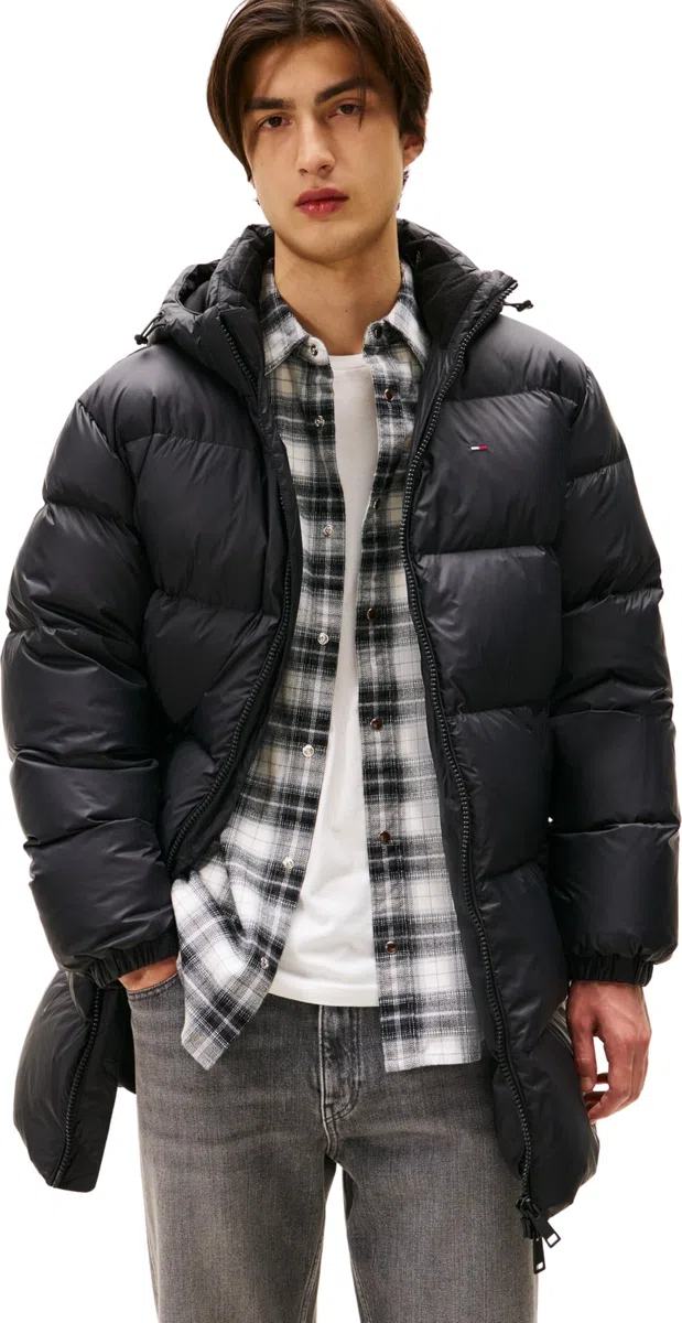 Tommy Jeans Uomo Piumino Essential Down Parka con Cappuccio