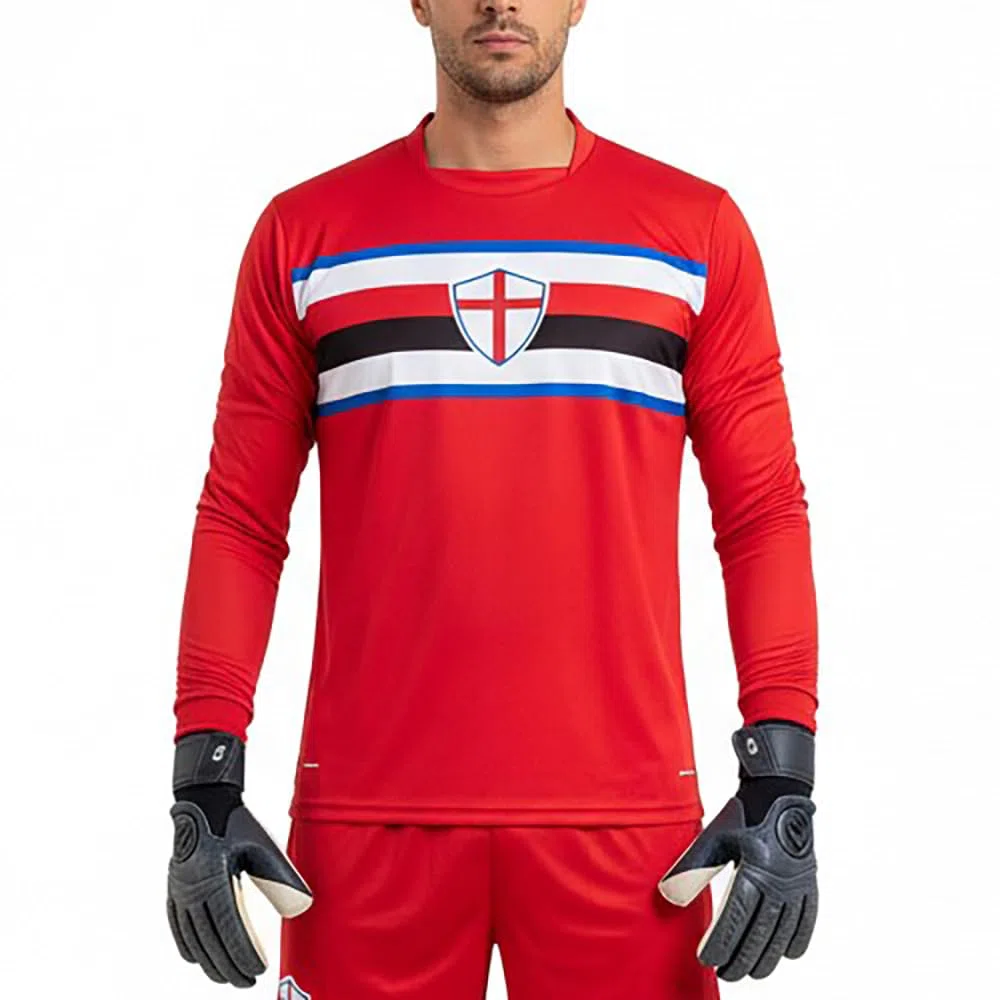 Footex Maglia Portiere Calcio Calcetto MOD. Tipo Sampdoria Rossa