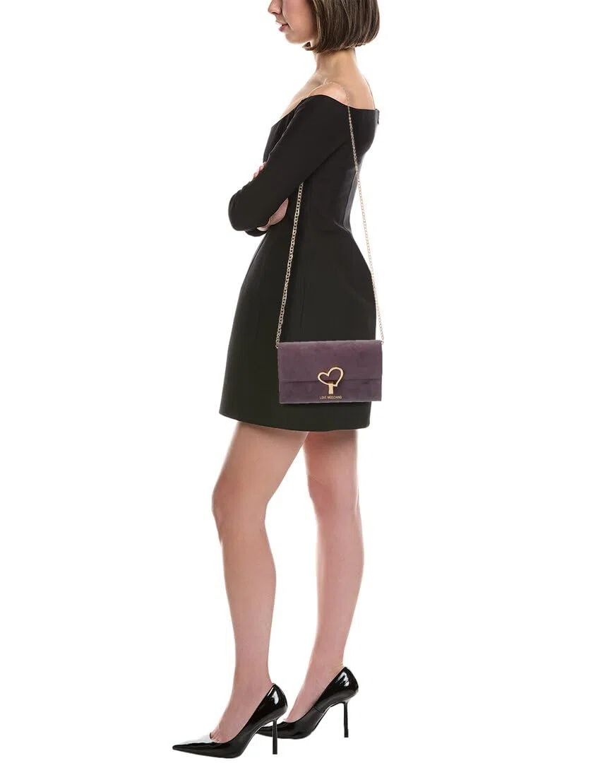 Love Moschino BORSA VELOUR PL VIOLA