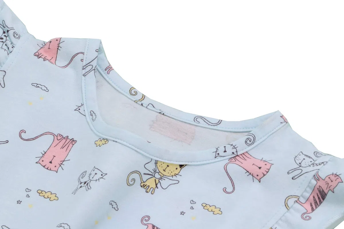 SAMGU Pigiama da Ragazza da Notte Estate Principessa Gonna per Ragazza Camicia da Notte Rosa con Volant 3-8 Anni