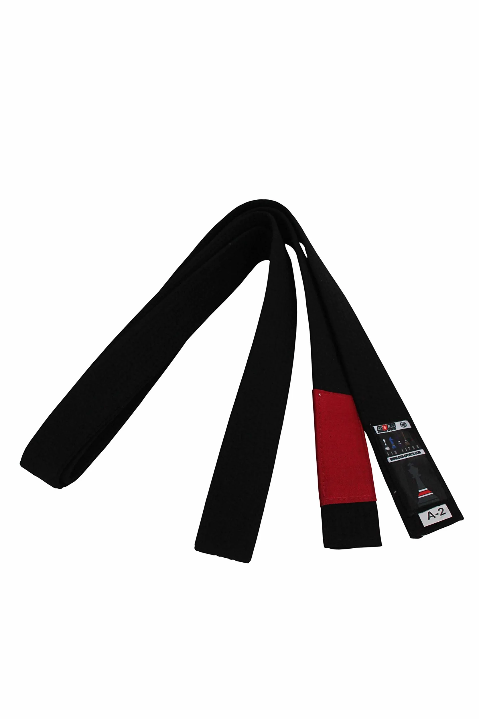 OSS Combat Sports BJJ Belt - Brazilian Jiu Jitsu Cintura, RIBJJF Approved, 100% Cotton, Competition Ready, BJJ Gi A2, A3 (Nero, A3)