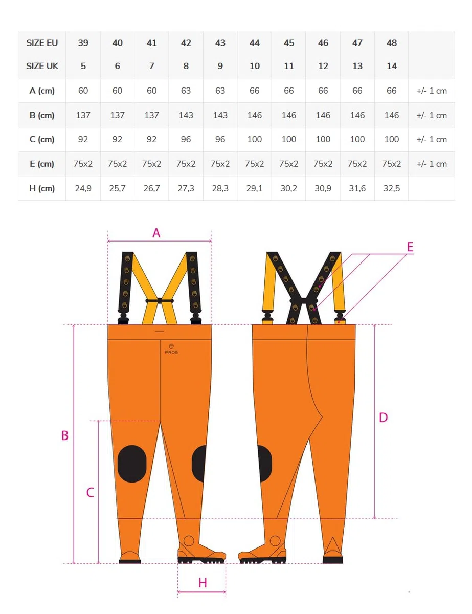 PROS Pantaloni da pesca con ginocchia rinforzate, impermeabili