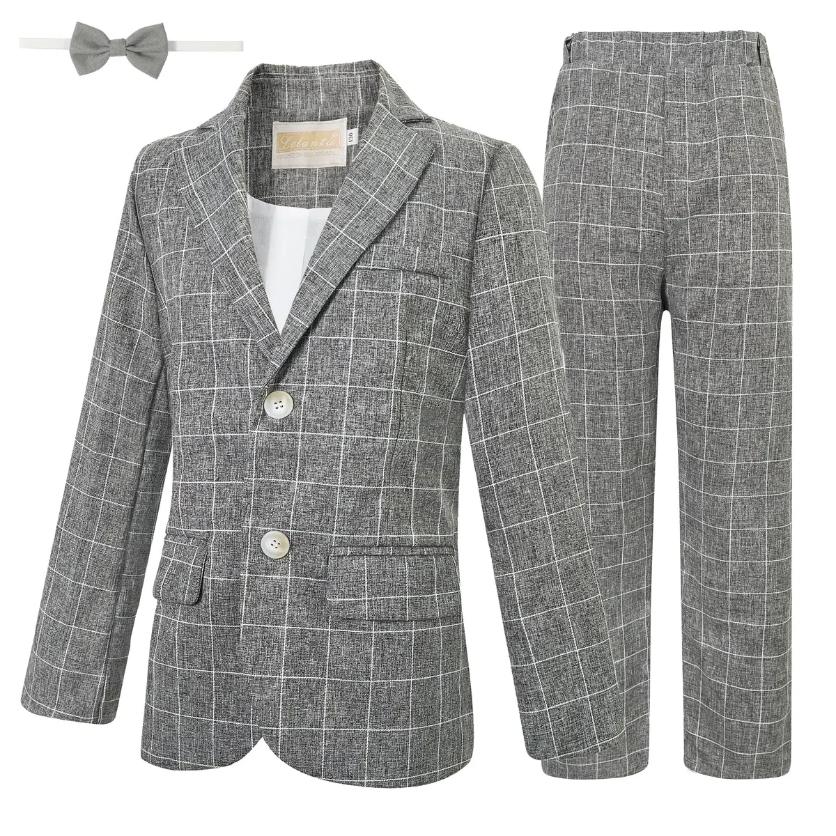 LOLANTA 3 Pezzi Paggetto Bambino Matrimonio,Completo Elegante Ragazzo Cerimonia