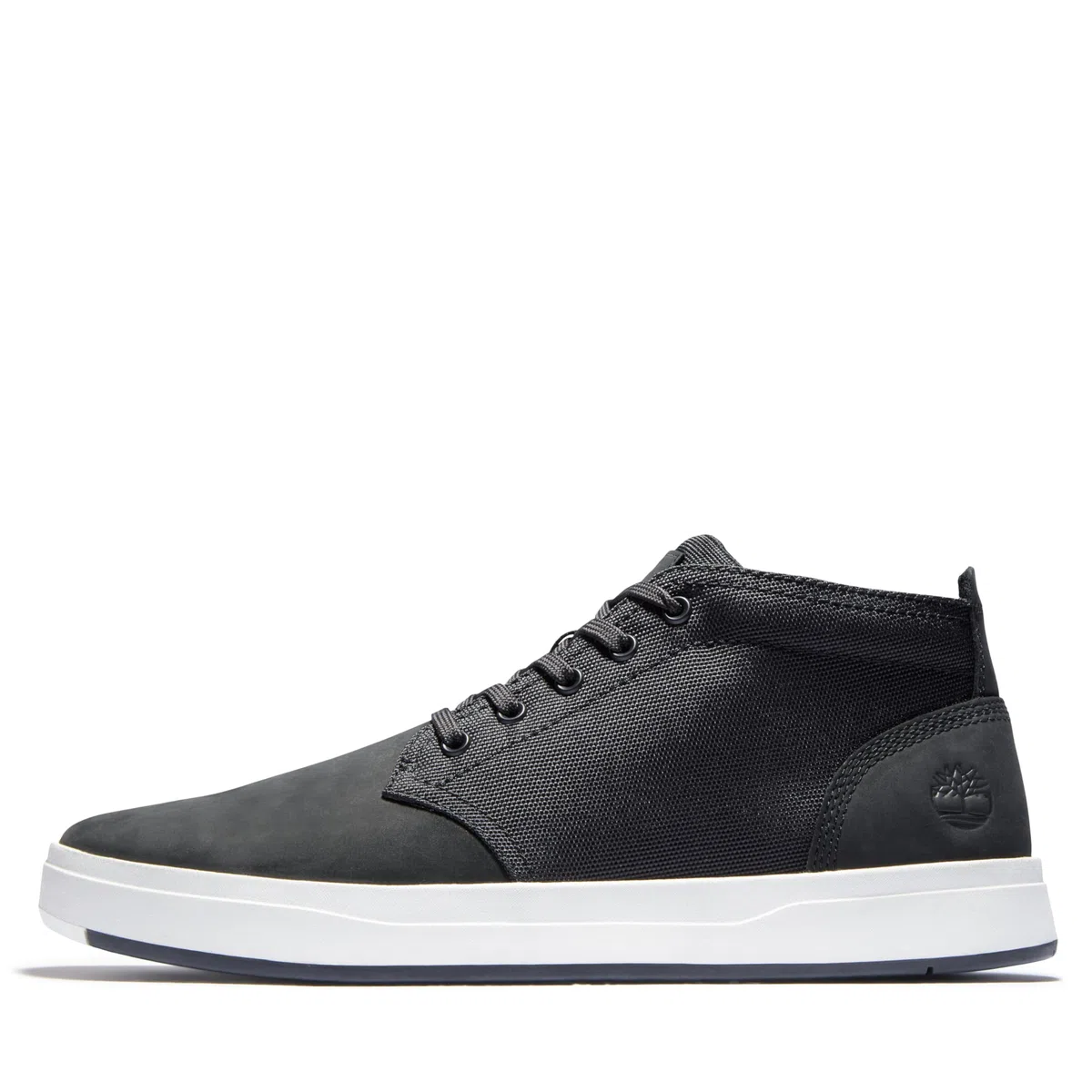 Timberland Men's Davis Square Mid Lace Up Sneaker BlackHigh-Top Sneakers