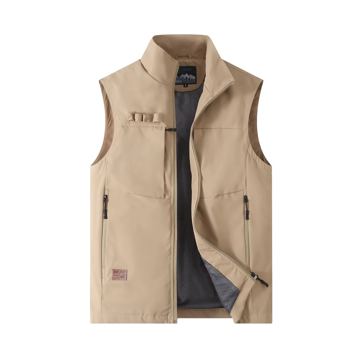 Gilet da Pesca da Uomo All'aperto Casual Gilet Multi-Tasca Sport Gilets Leggero Traspirante Giubbotto Asciugatura Rapida Giacca Campeggio Caccia Senza Maniche