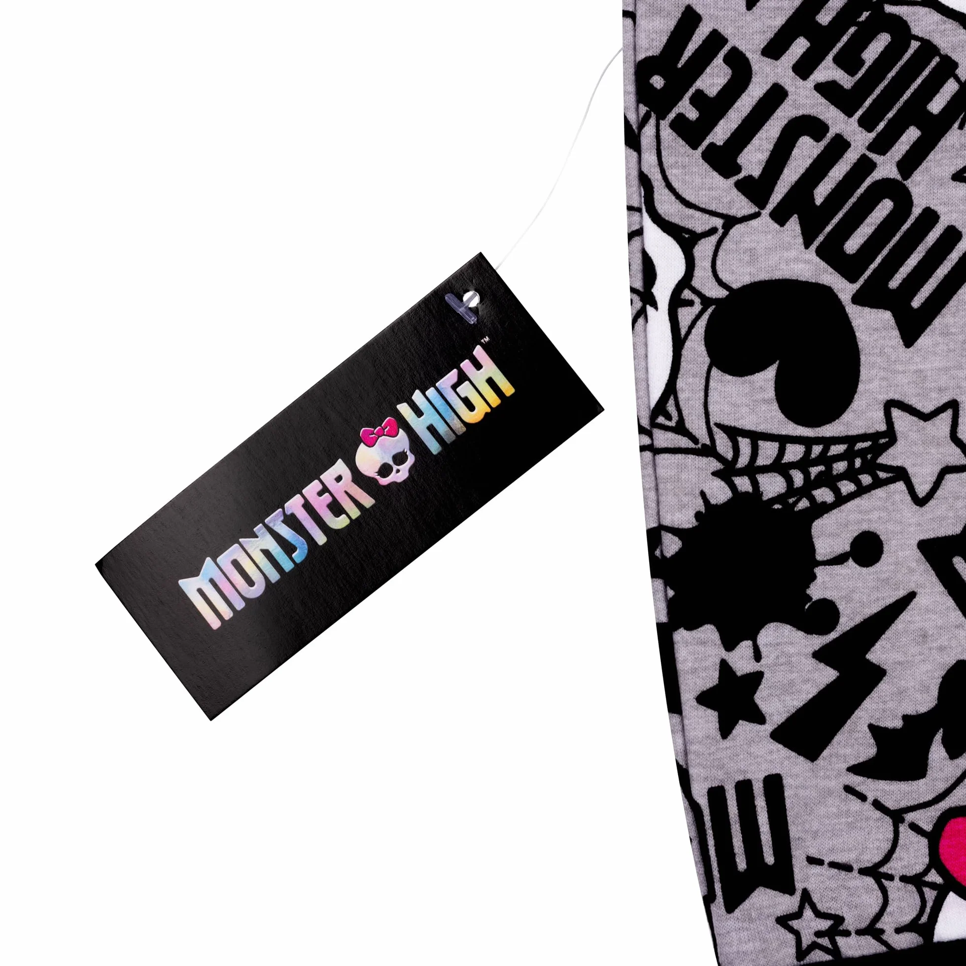 Mattel Monster High Felpa con Cappuccio e Zip per Bambine, Grigio