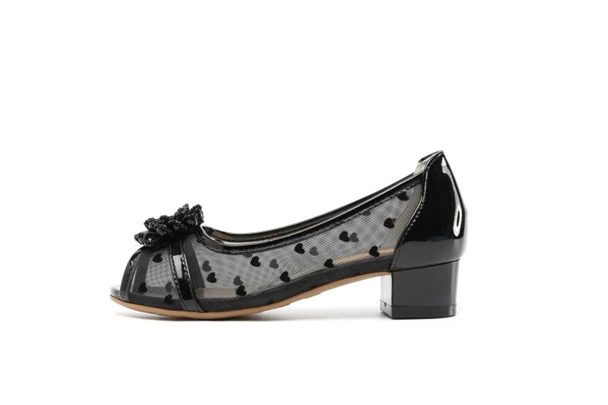 ELSA & ANNA Scarpe da principessa per ragazze - Scarpe con tacco 3cm - Scarpe per costumi Elsa glitterate per feste e compleanni - Tacchi alti per bambini (GLD13)