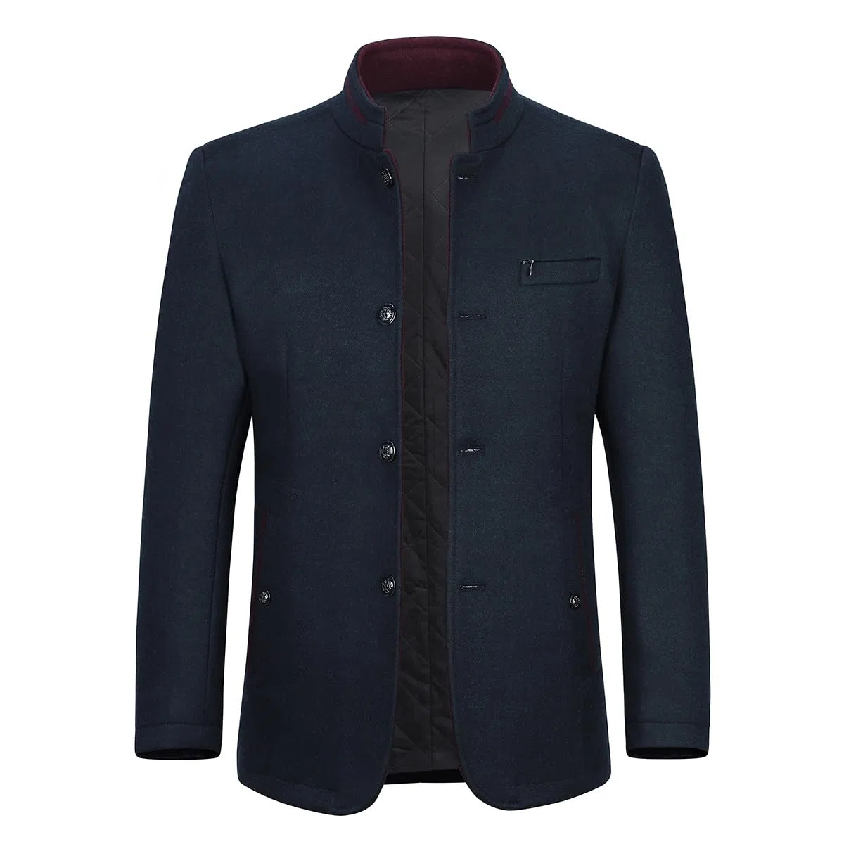 Allthemen Cappotto da Uomo Casual a Manica Lunga Trench Coat Ufficiale con Collo Giacca Lunga Generale Fit Cappotto Invernale Caldo Con Bottoni